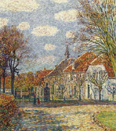 Paul Baum Town Hall in St. Anna oil painting image